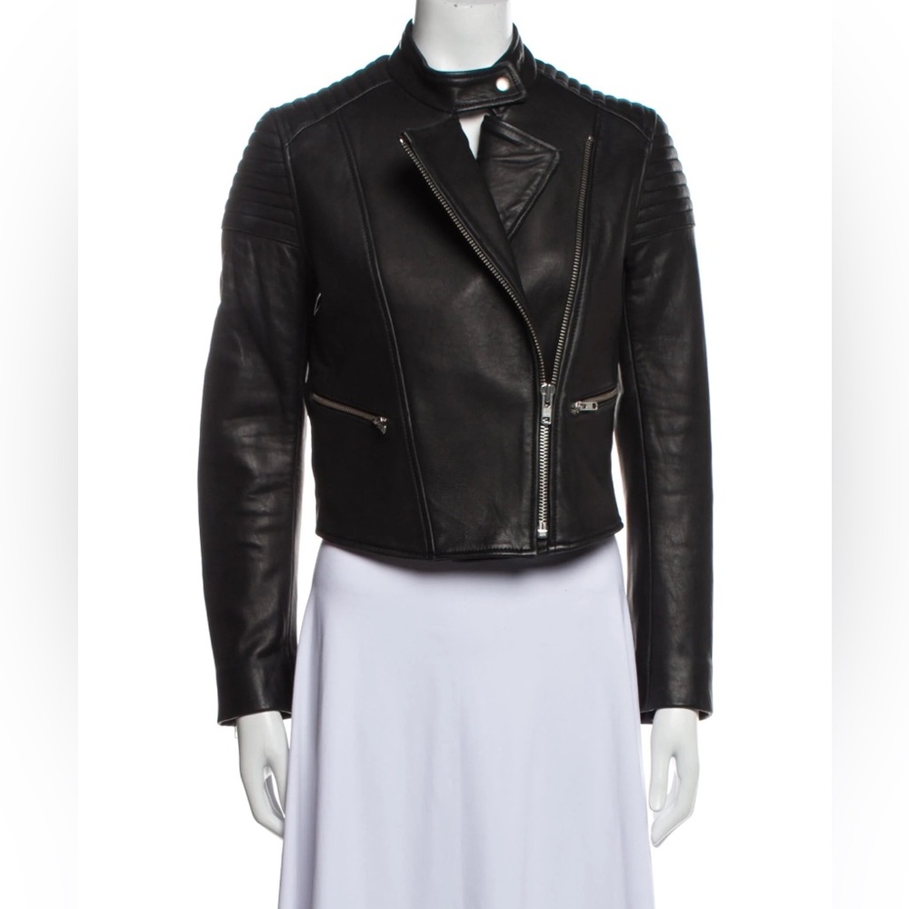 Nicholas lambskin moto leather jacket
